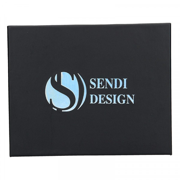 Pánska kožená peňaženka SendiDesign SNW6856 - čierna