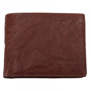 Pánska kožená peňaženka SendiDesign SNW6856 - tmavo hnedá