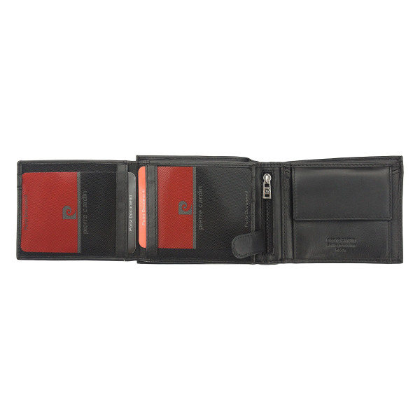 Pánska kožená peňaženka Pierre Cardin Aleks - čierna