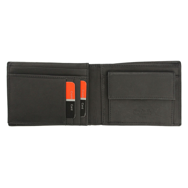Pánska kožená peňaženka Pierre Cardin Daniel - čierna
