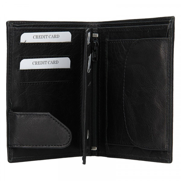 Pánska kožená peňaženka SendiDesign SNW6945 - čierna