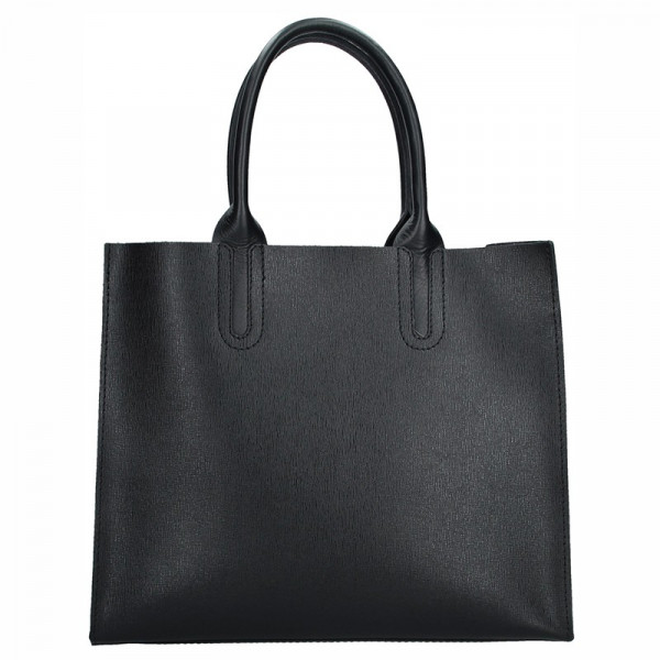 Dámska kožená kabelka Facebag Monarchy - čierna