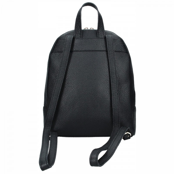 Dámsky kožený batoh Facebag Paloma - čierna