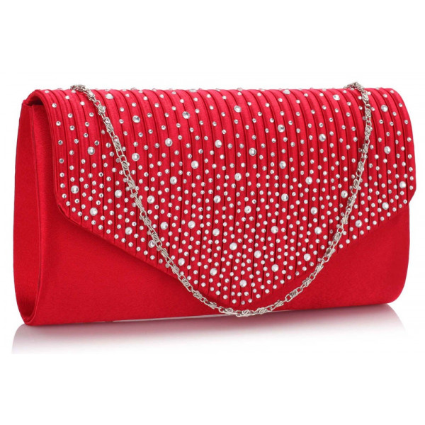 Dámska listová kabelka LS Fashion Alaina - červená