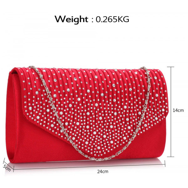 Dámska listová kabelka LS Fashion Alaina - červená
