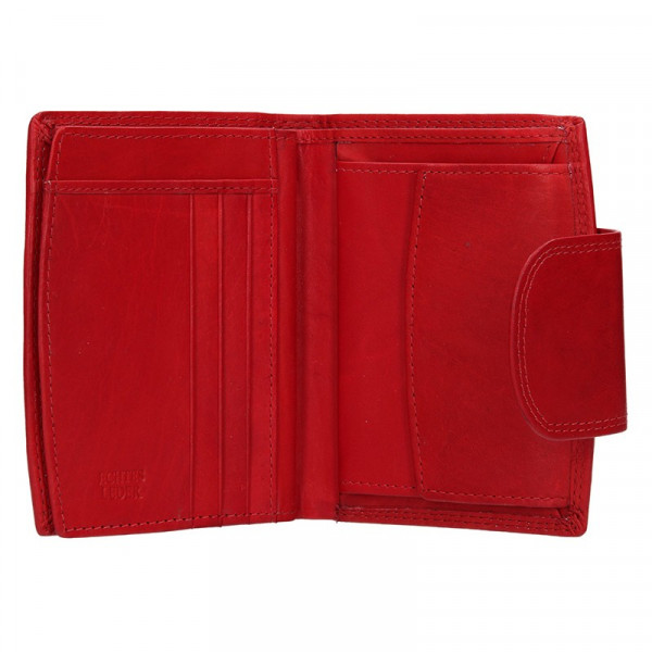 Pánska kožená peňaženka Diviley Luiss - červená