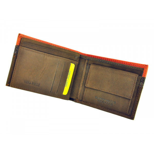 Pánska kožená peňaženka Harvey Miller Lincoln - hnedá