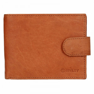 Pánska kožená peňaženka Diviley Marek - svetlo hnedá