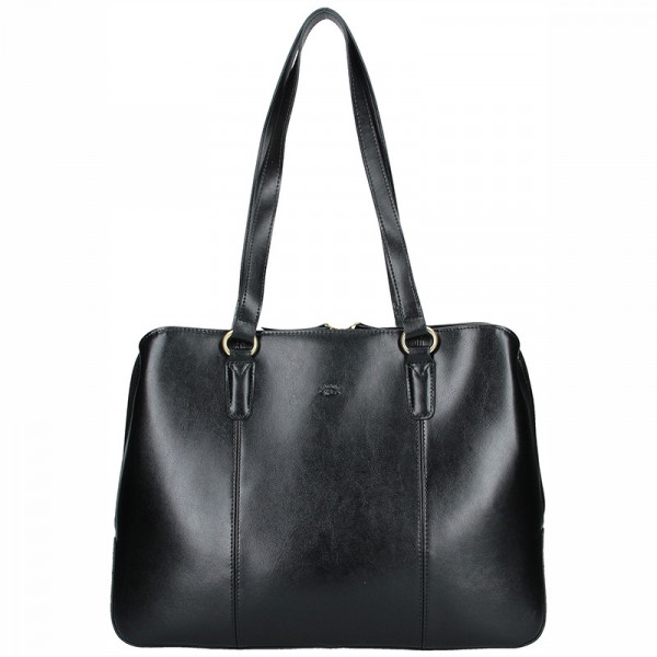 Elegantní dámská kožená kabelka Katana Paloma - černá