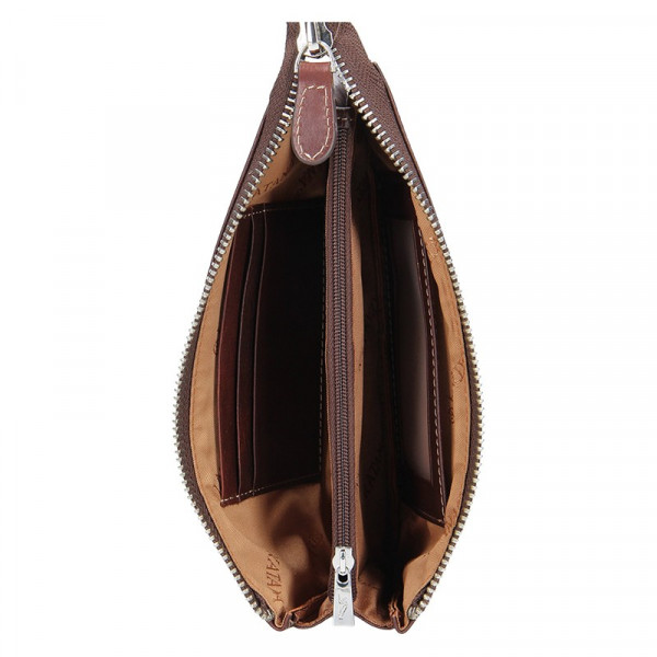 Dámska kožená peňaženka Katana Lizza - hnedá
