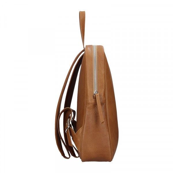 Dámsky kožený batoh Facebag Linad - hnedá