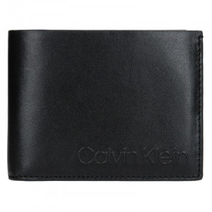 Pánska kožená peňaženka Calvin Klein Mell - čierna