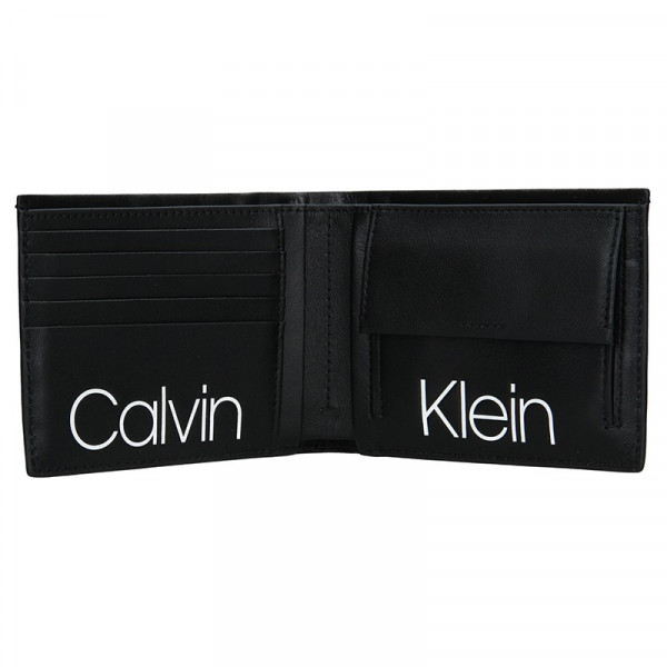Pánska kožená peňaženka Calvin Klein Mell - čierna
