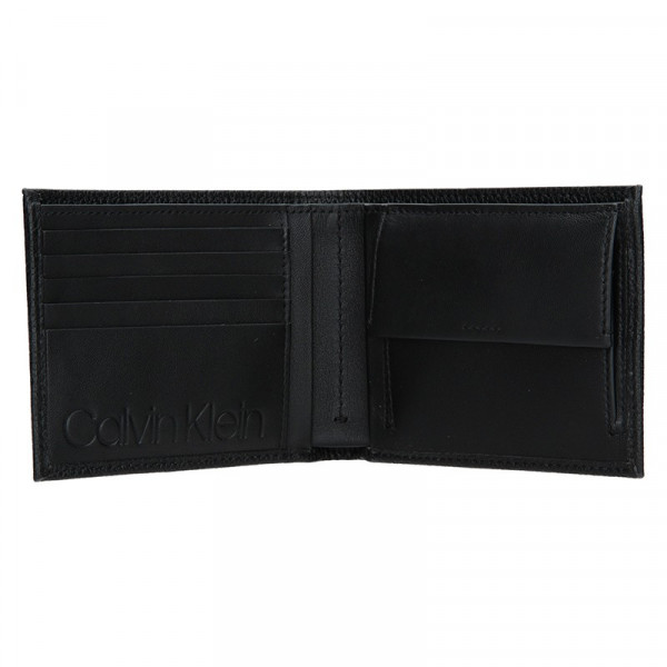 Pánska kožená peňaženka Calvin Klein Ronn - čierna