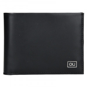 Pánska kožená peňaženka Calvin Klein Levin - čierna