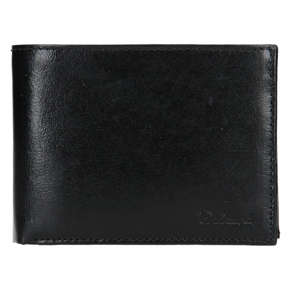 Pánská kožená peněženka Diviley Apolo - černá