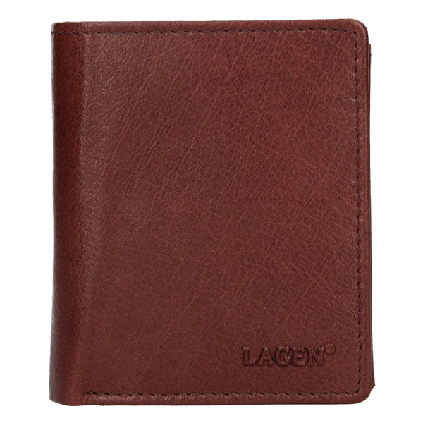 Pánska kožená peňaženka Lagen Xaver - hnedá