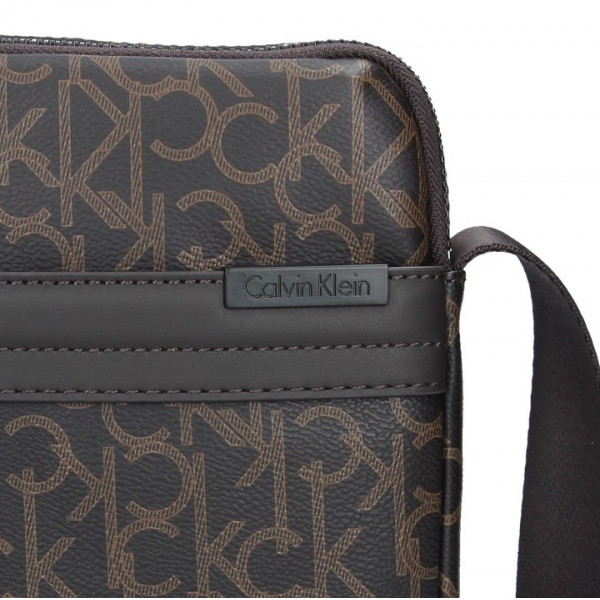 Pánska taška cez rameno Calvin Klein Logic - hnedá