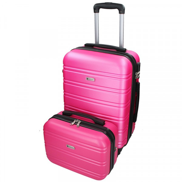 Sada dvoch cestovných kufrov Airtex Worldline 531/2 - ružová
