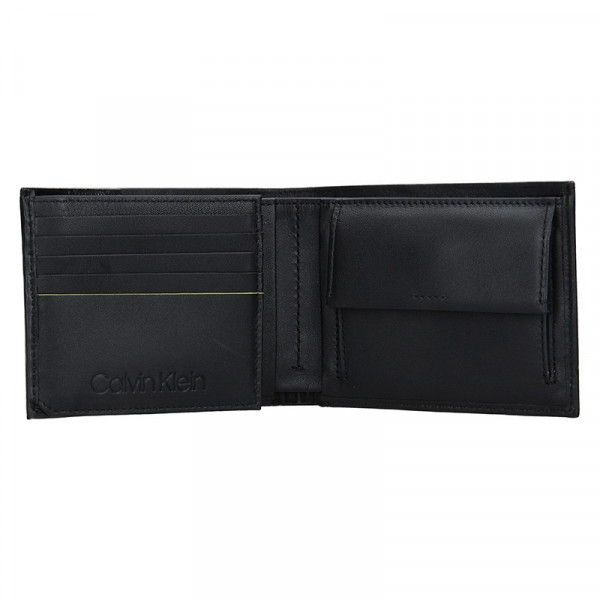 Pánska kožená peňaženka Calvin Klein Britt - čierna