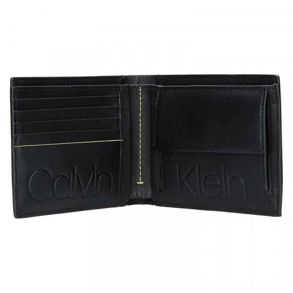 Pánska kožená peňaženka Calvin Klein Liam - čierna
