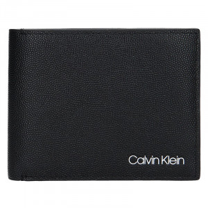 Pánska kožená peňaženka Calvin Klein Liam - čierna