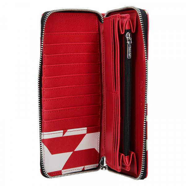 Dámska peňaženka Calvin Klein Terra - červeno-biela