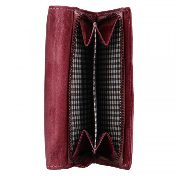 Dámska kožená peňaženka Lagen Denisa - fialová