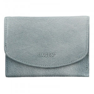 Dámska kožená peňaženka Lagen Norra - modrá