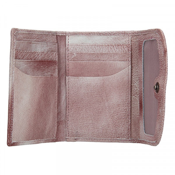 Dámska kožená peňaženka Lagen Norra - svetlo fialová