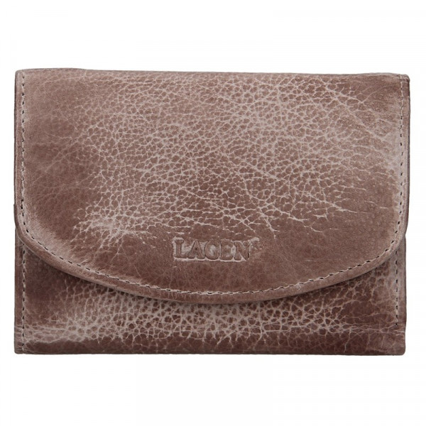 Dámska kožená peňaženka Lagen Norra - béžovo-hnedá