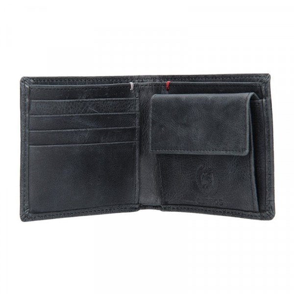 Kožená pánska peňaženka Lerros Jerom - čierna