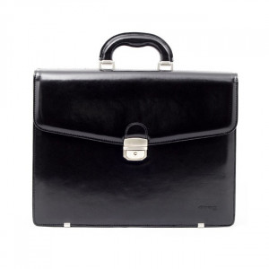 Luxusná pánska kožená taška Daag Noel - čierna
