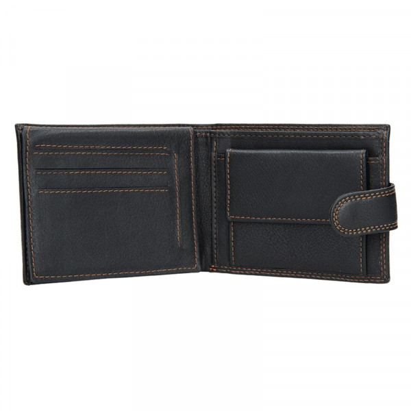 Pánska kožená peňaženka SendiDesign Tarras - čierna