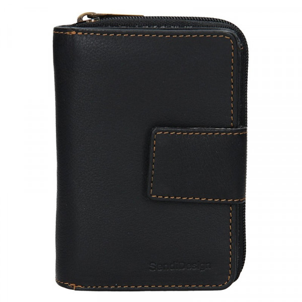 Dámska kožená peňaženka SendiDesign Mona - čierna