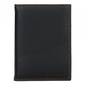 Pánska kožená dokladová peňaženka SendiDesign Sincler - čierna