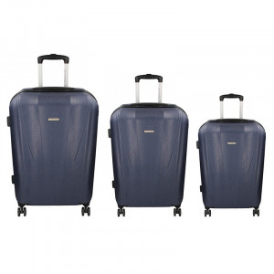 Sada 3 cestovných kufrov Marina Galanti Fuerta S, M, L - modrá