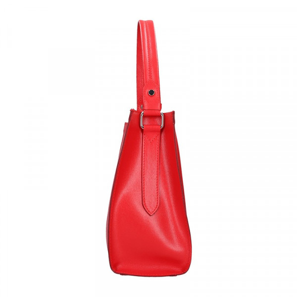 Dámska kožená kabelka Facebag Ange - červená