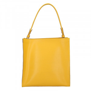 Dámska kožená kabelka Facebag Ange - žltá