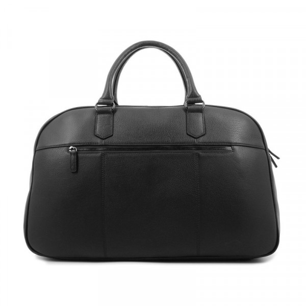 Elegantná kožená cestovná taška Hexagona Pierre - čierna