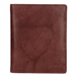 Pánska kožená peňaženka Lagen Medard - hnedá