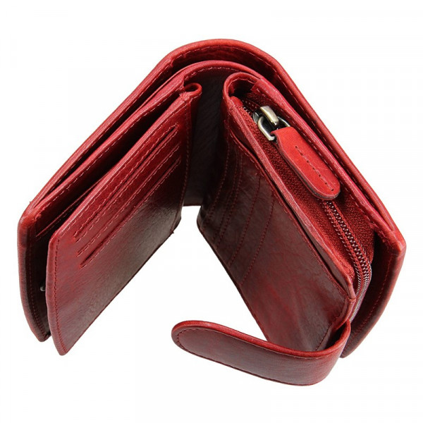 Dámska kožená peňaženka Lagen Marcela - červená