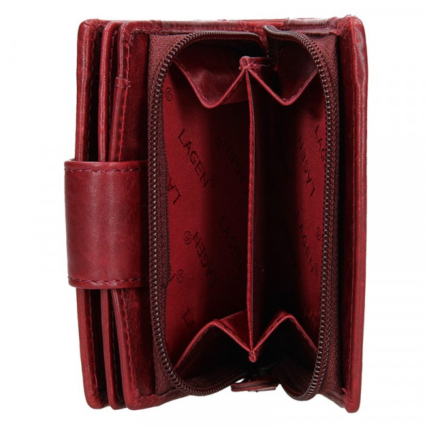 Dámska kožená peňaženka Lagen Marcela - vínová