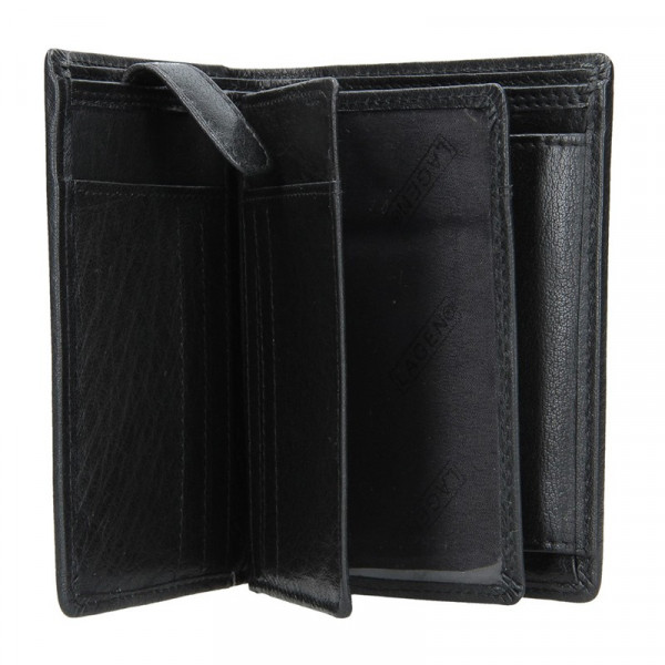 Pánska kožená peňaženka Lagen Liam - čierna