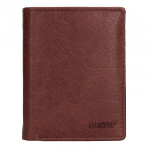 Pánska kožená peňaženka Lagen Liam - hnedá