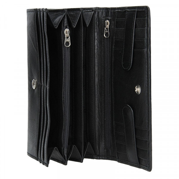 Dámska kožená peňaženka Lagen Ebony - čierna