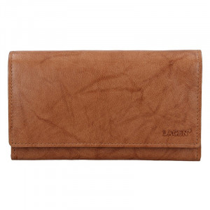 Dámska kožená peňaženka Lagen Victoria - svetlo hnedá