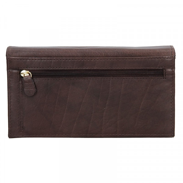Dámska kožená peňaženka Lagen Victoria - tmavo hnedá