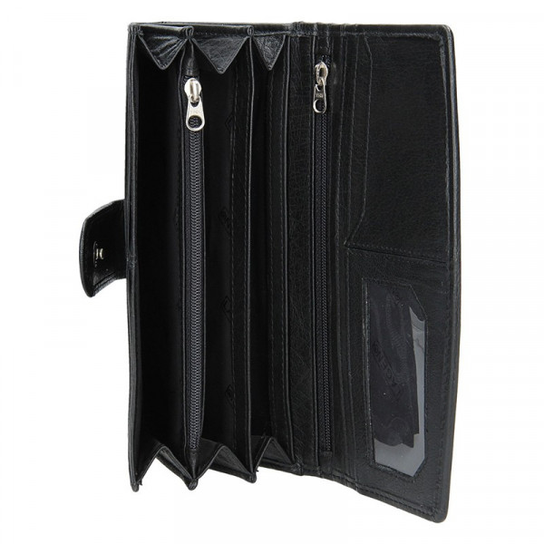 Dámska kožená peňaženka Lagen Silvia - čierna