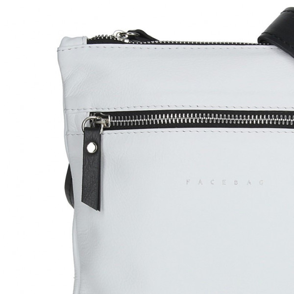 Pánska taška cez rameno Facebag Arnold - bielo-čierna